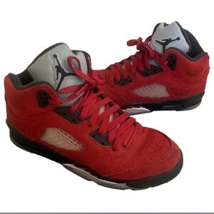 Air jordan 5 cloth trainers JORDAN Red in youth